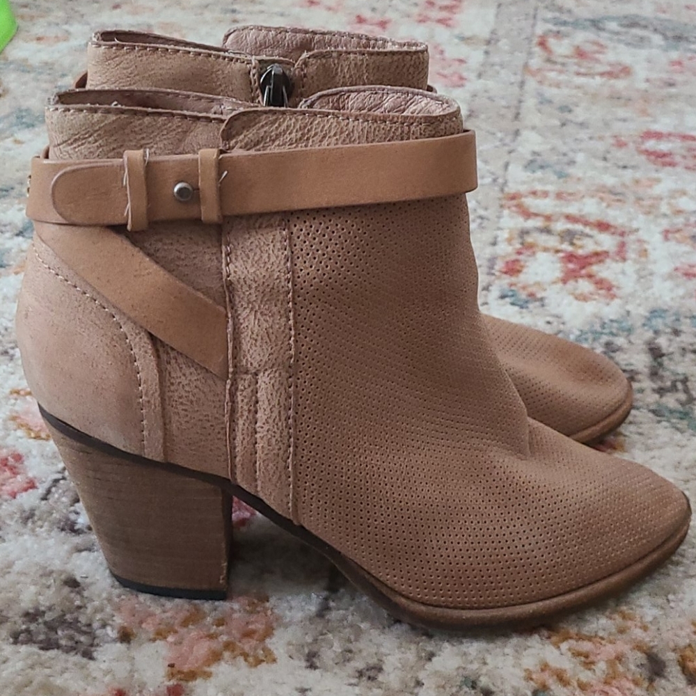 Tan ankle boots